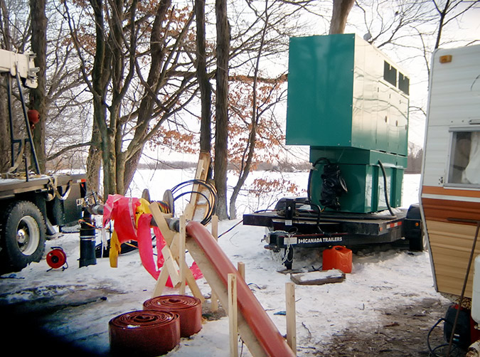 Municipal flow test setup
