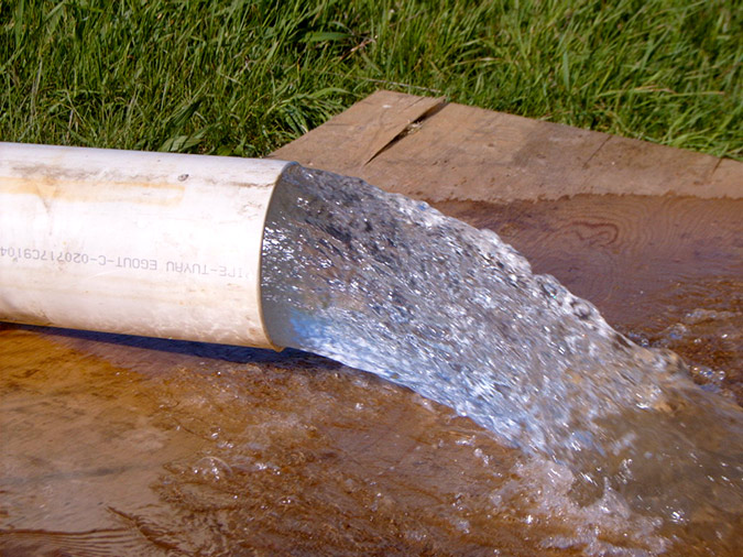 Municipal aquifer flow test