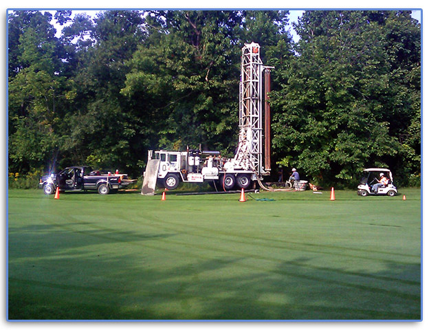 Sampling well installation