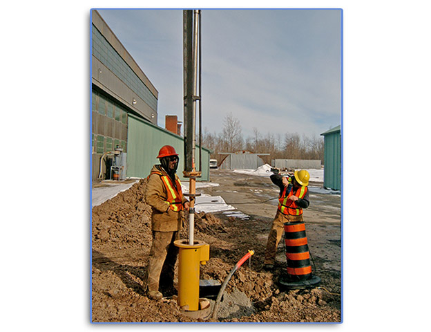 Environmental site drilling