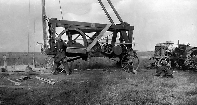 Drilling rig in the yard at Seaforth