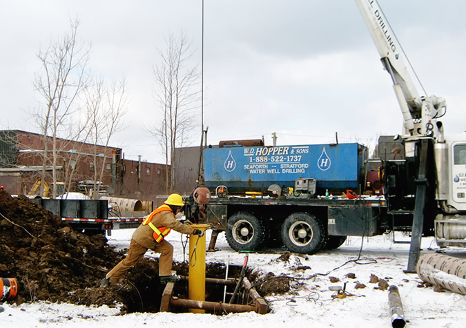 Pump crew at work