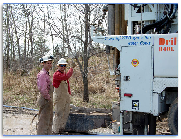 Municipal well site work
