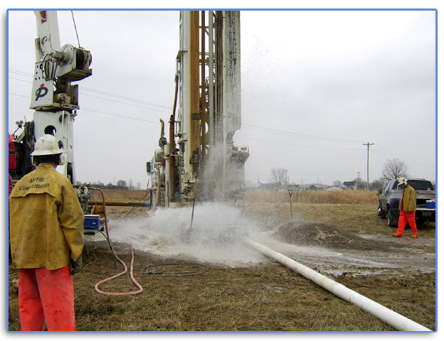 Flow testing a municipal well