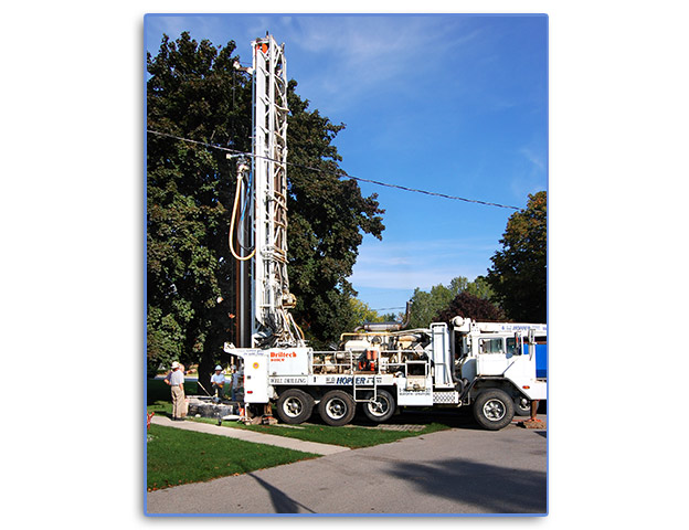 Setting up over a new home well